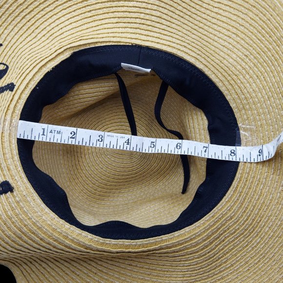 C. C Exclusives Bride Straw Floppy Sun Hat - Picture 5 of 6
